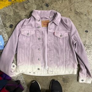 Levi's Lavender Ombré Denim Jacket Size M